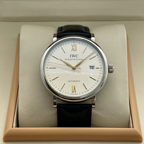 98新IWC万国表柏涛菲诺系列钢皮自动机械手表40mm男表IW356517