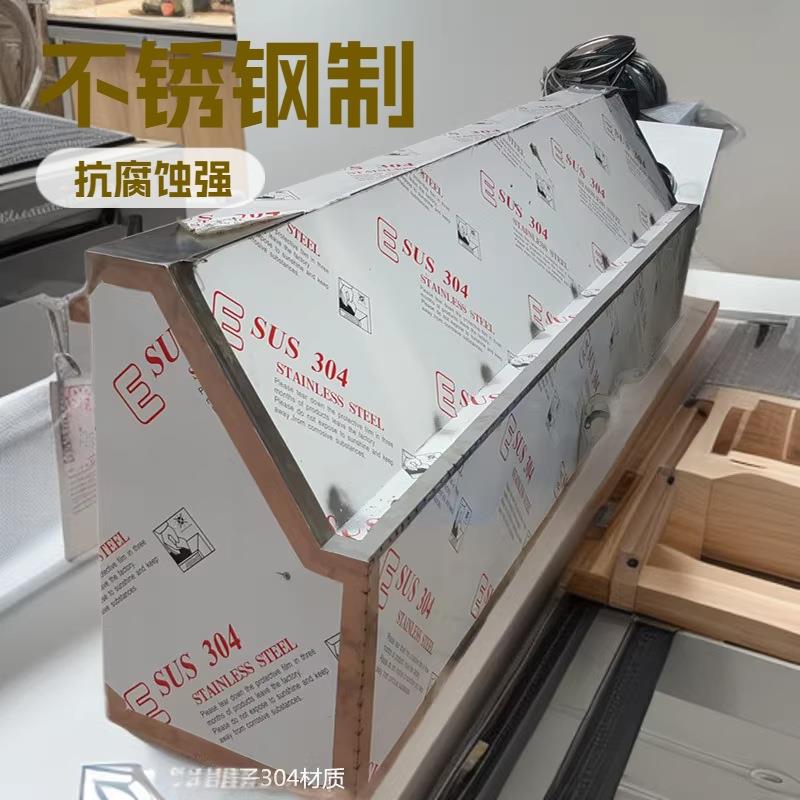 小型不锈钢材质镀锌油烟罩吸烟罩吸尘罩适用工业厂房厨房食堂