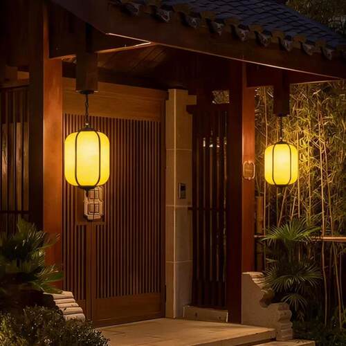 吊灯外防水新中式过道走廊凉亭屋户檐外别墅阳中台221室现代式玄