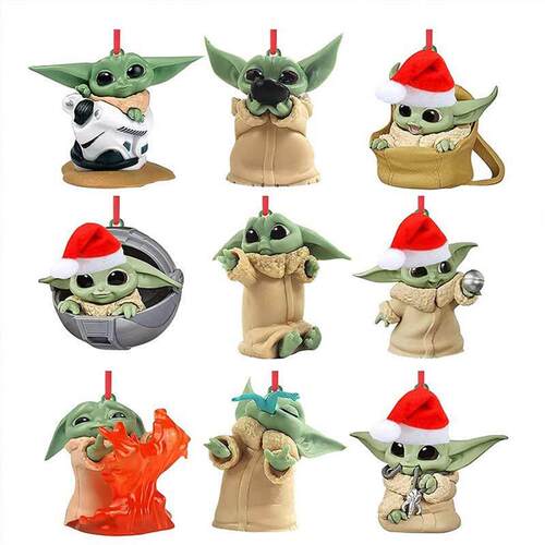 Christmas Flat Pendant Tree Decorations | Santa Claus Toy
