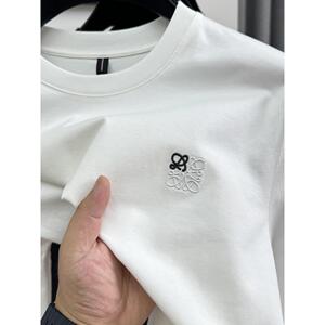 MAROLIO~质感超赞！100棉高端刺绣卫衣男潮牌百搭简约圆领长袖T恤