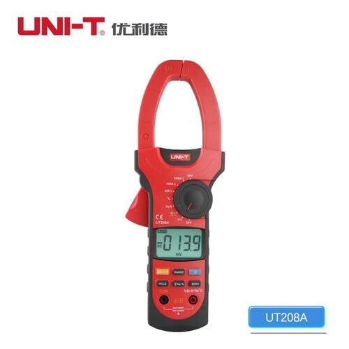 优利德数字钳形表UT207A/208A/209A交直流电流1000A 钳形万用表