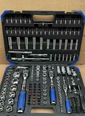 2修16件快车车工具套装汽修维SPN修汽套筒扳手组套棘轮速扳手组合