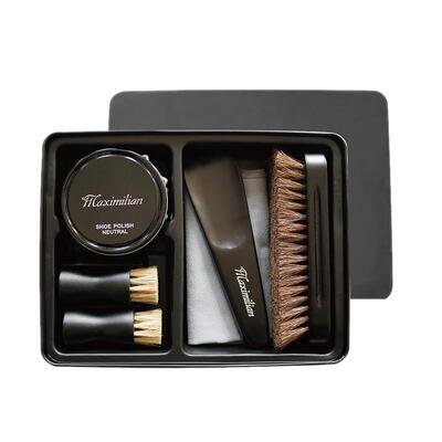 高档马鞋油马刷子毛刷软毛擦工具套装皮鞋鞋鬃刷家用多功能鞋油套