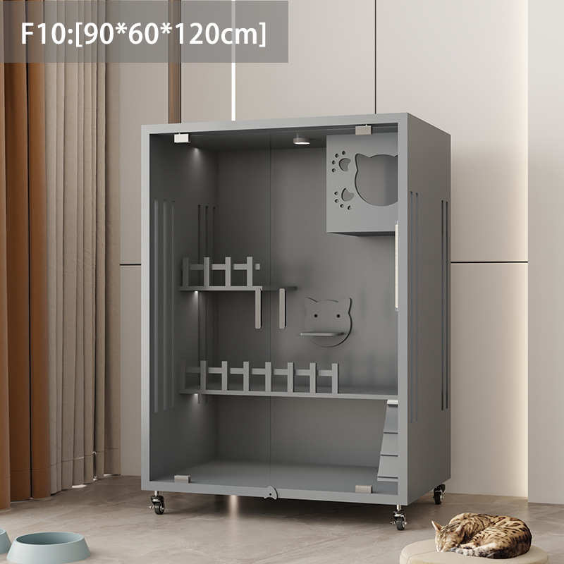 木质宠物家用柜猫红自由空间子网猫超大笼屋豪华舍猫猫猫猫别墅窝