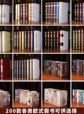 假书摆件简约北欧客厅书房架装饰品摆设新中式书柜假书彷真书道具