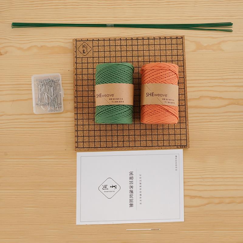 高档闲惠居家工花束di编y材料包自手制真郁金香仿花织假花摆件装