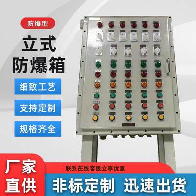 隔爆型立式防爆箱碳钢不锈钢隔爆型电气控制柜接线箱配电箱