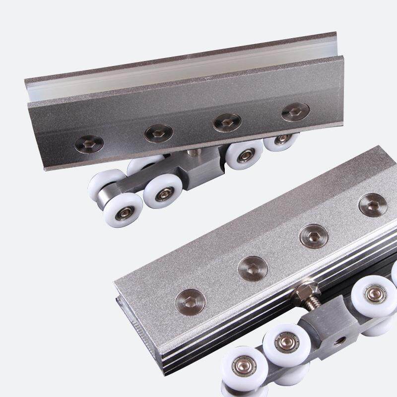 免开孔滑轨吊轮钢化玻璃移门轮加厚型静音高承重淋浴房浴室门滑轮