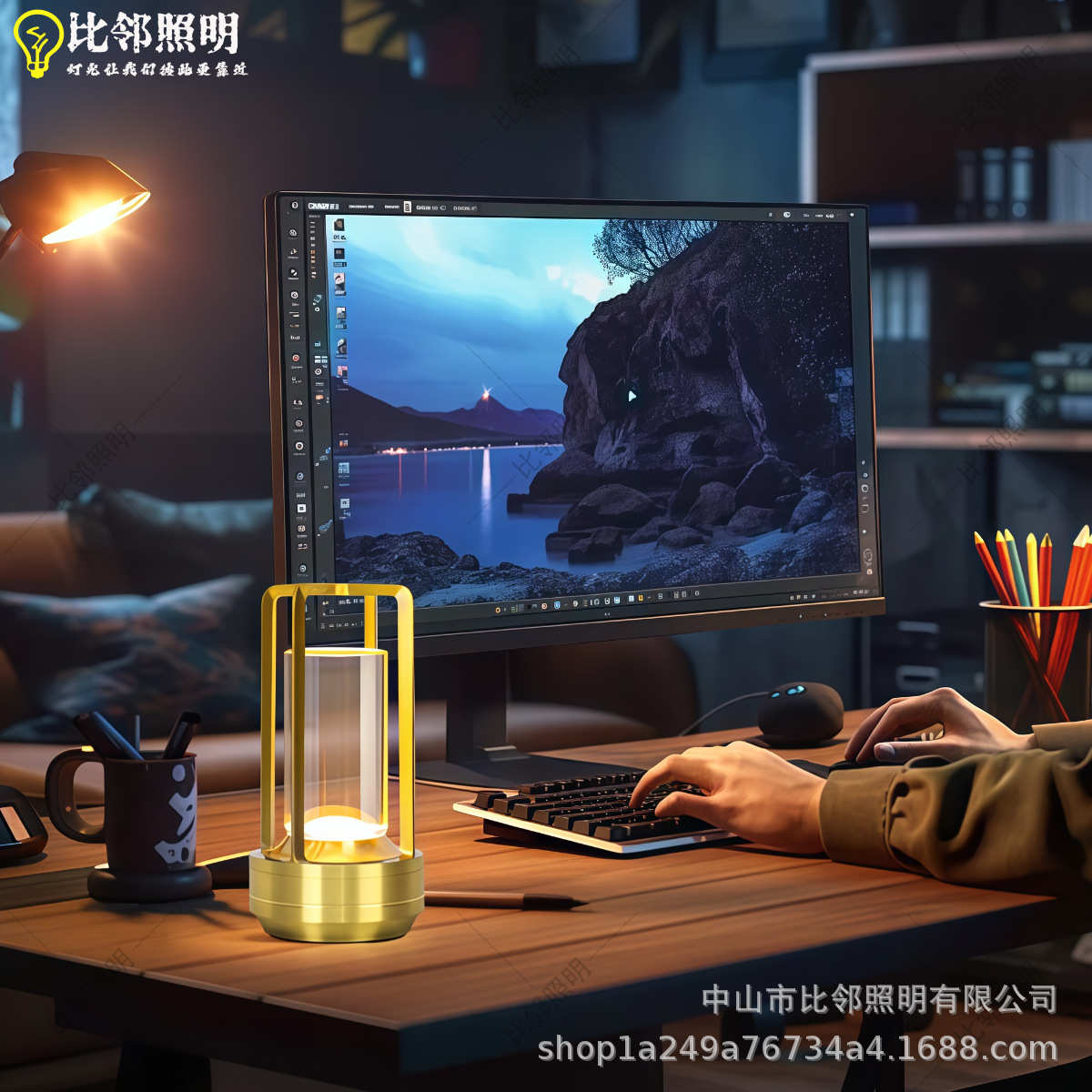 水晶台灯创意台灯床头高级感小夜灯网红爆款客厅餐厅氛围灯