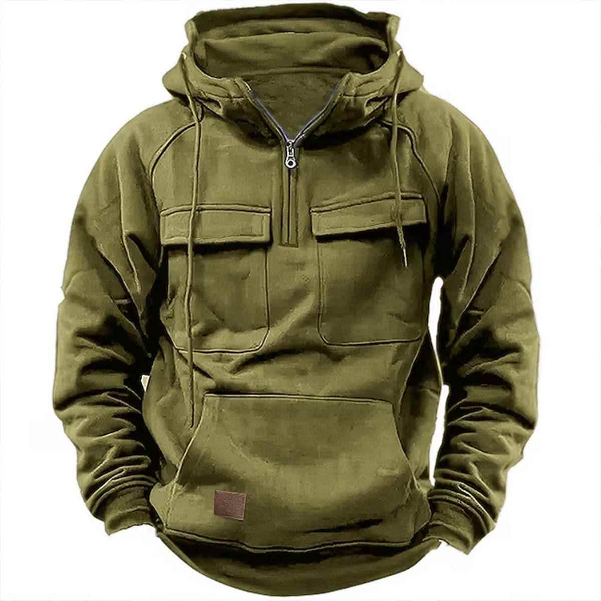 spring fall for pullover long color solid drawstring pocket