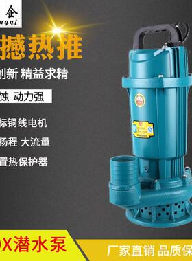 QD潜XK小型220V水泵2寸3寸4寸口径高QTJ扬程人民款QDX1.5-32-0.75