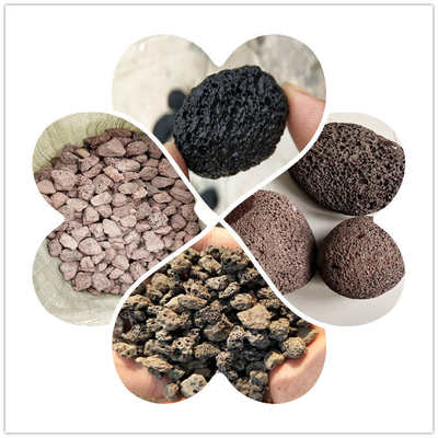 批发火山岩火山石粉鱼缸造景躲避屋摆件火山石花盆石头装饰