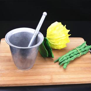 蒜臼捣蒜器蒜蓉蒜泥捣碎家用食用研磨器擂钵铝臼蒜臼手动砸蒜铝罐