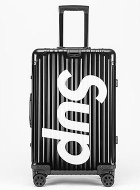 高档s定制logo全合铝镁金红色女行李箱24寸男旅行箱up拉杆2箱0登