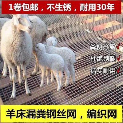 钢丝网热镀锌轧花网编织网筛网羊床猪漏粪网养殖围栏网加粗钢网