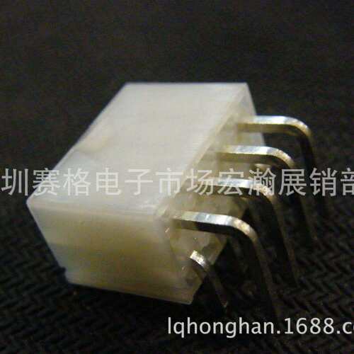 5557-2*4AW弯针连接器C4201WR-2*4P(线对板,线对线)