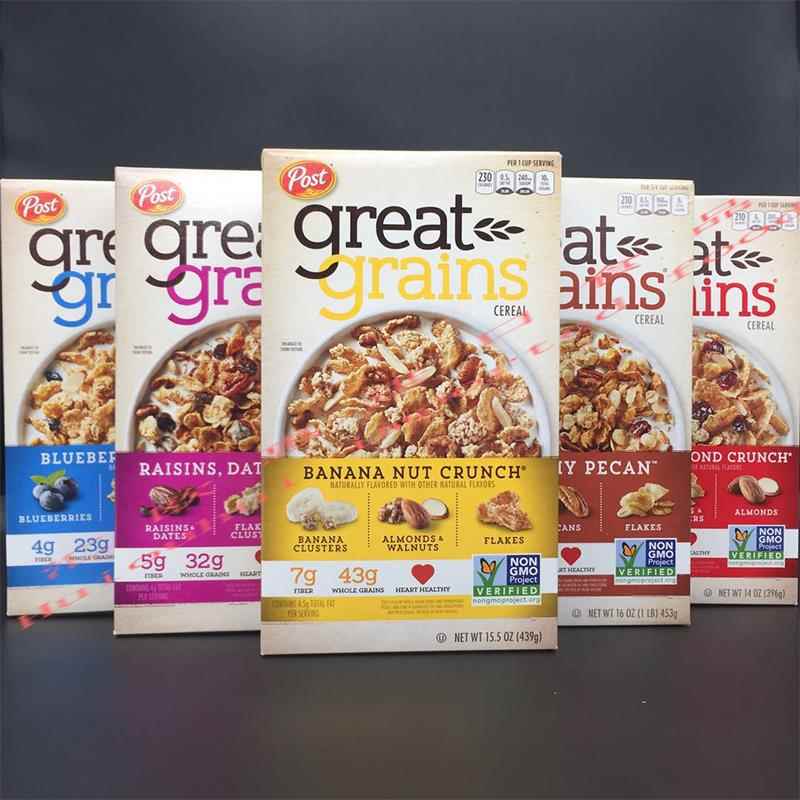 Post Raisins Dates Pecans Banana Nut Cereal宝氏多种混合麦片
