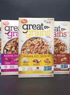 Post Raisins Dates Pecans Banana Nut Cereal宝氏多种混合麦片