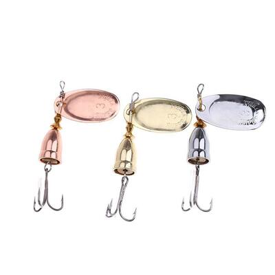 Blade Rotating Spinner Metal Lure Brass Hard Artificial Spoo