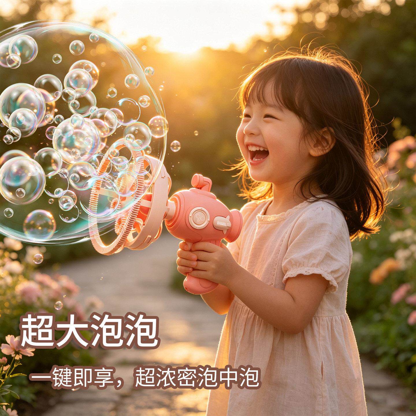 泡中泡泡泡机儿童手持吹泡泡玩具婴幼儿无毒男孩1到3岁泡泡枪女孩