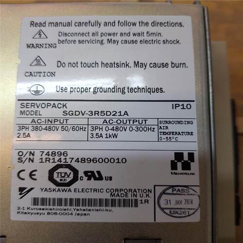 SGDV-1R9D11A020000驱动器SGDV-1R9D11B020000SGDV-C0A3ZDA002000