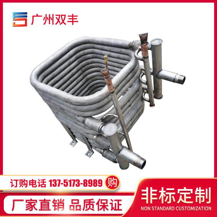 钛合金套管换热器空气能套管热交换器螺旋蒸发冷凝热泵套管换热器