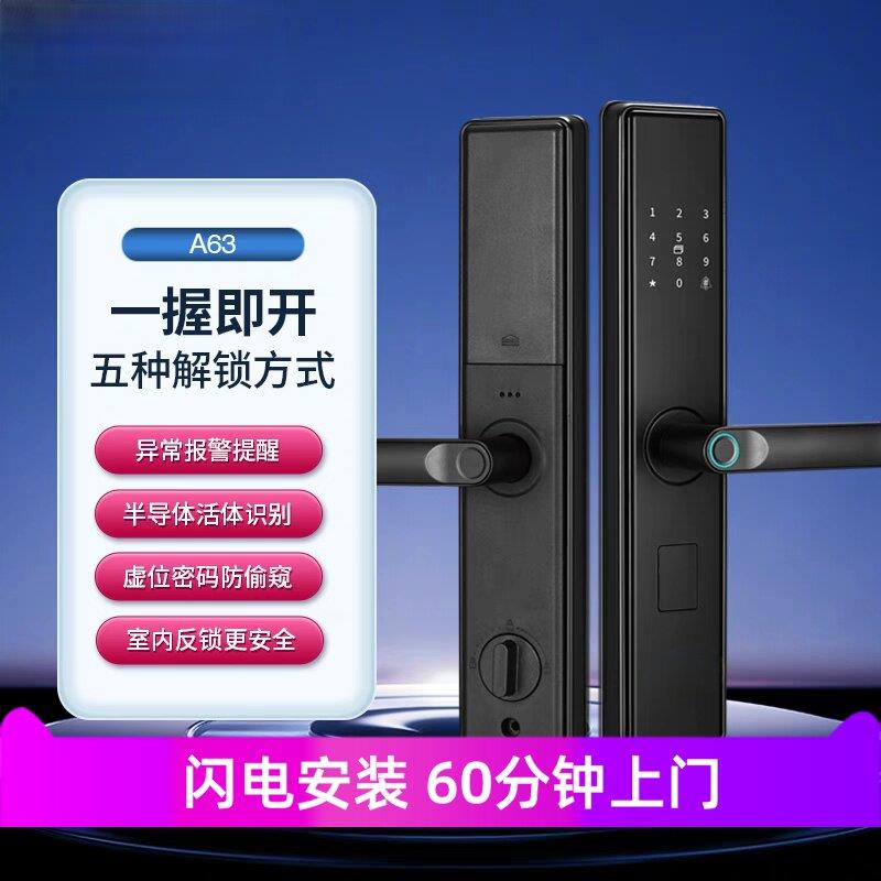 成都入户防盗门指纹锁民宿远程密码锁全自动智能电子锁 质保三年