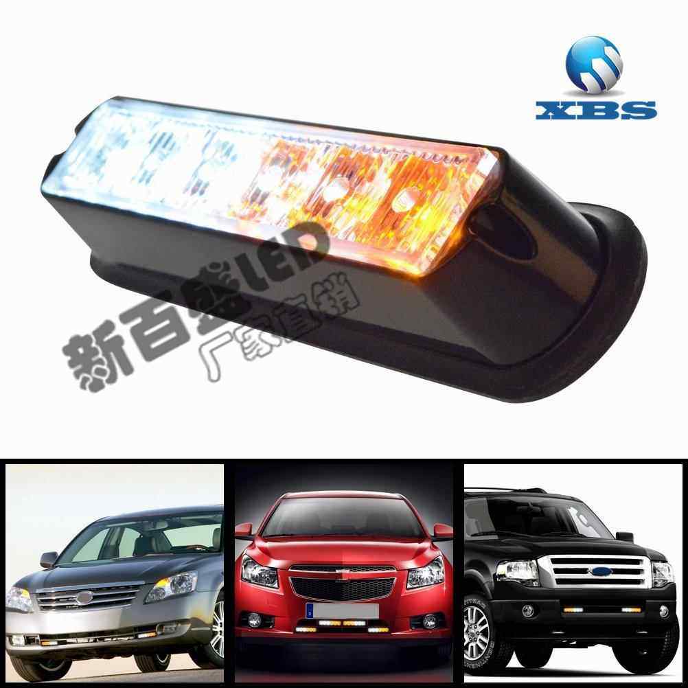 6LED爆闪灯侧边灯汽车6LED频闪灯中网警示灯6LED