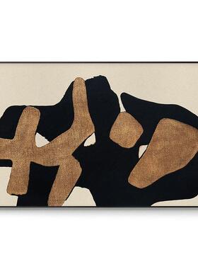 中古风客厅装饰画级感沙发背景墙挂画简约侘寂大副抽象艺术壁画