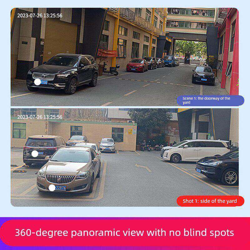 家用摄像头360度旋转手机远程带语音室外高清夜视无线监控防水