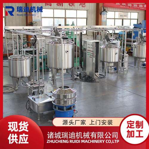 玻璃饮料灌装机小型实验室桑葚汁试验线全套青梅汁调配加工机器