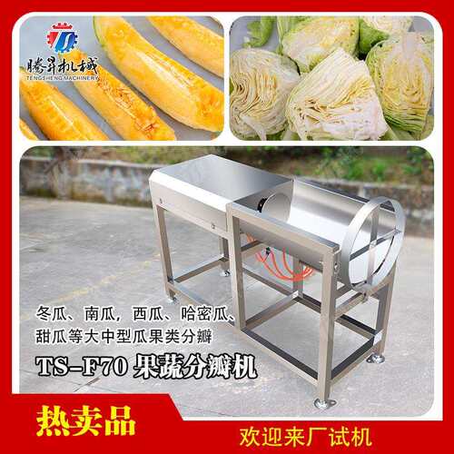 广东厂家生产大型瓜果分瓣机南瓜快速分瓣机青皮冬瓜分块机视频