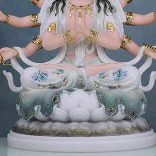 康盛斗姆元君神像汉白玉斗母斗姥星君九皇斗姆中式家用供奉摆件