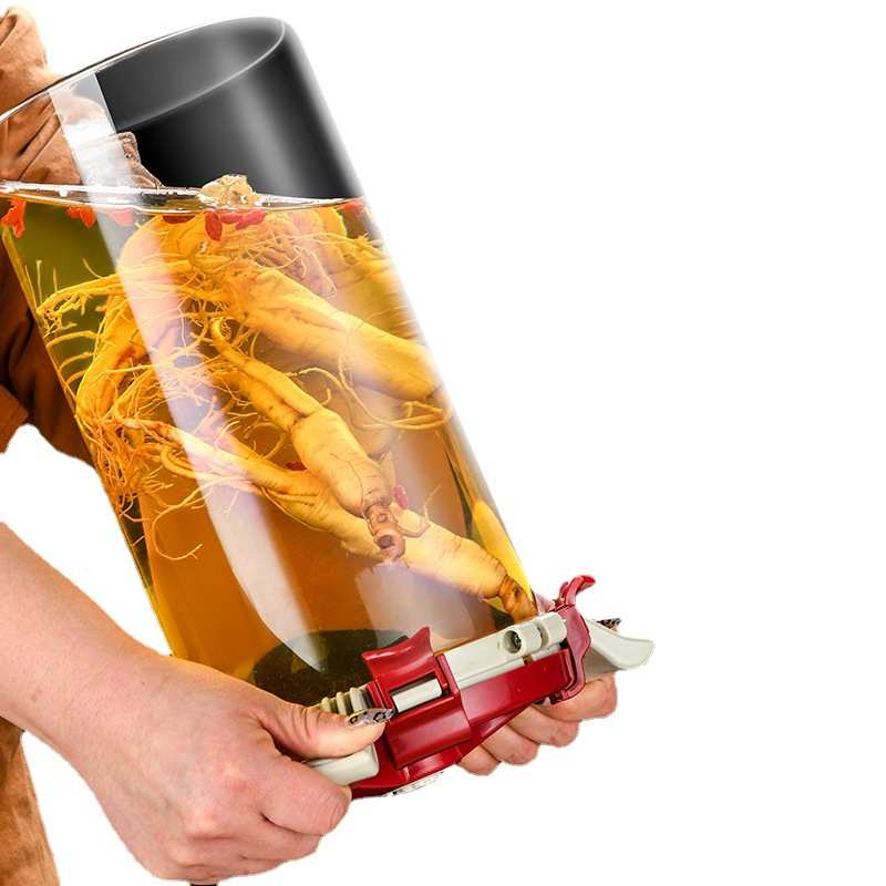 厂家批发泡酒玻璃瓶密封玻璃罐厨房玻璃酿酒罐方格泡酒瓶泡菜坛子