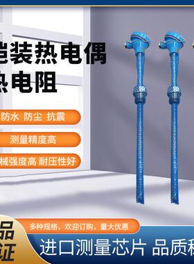 WZPB2KFN-230-K双支铠装热电阻温度传感器一体化测温探头