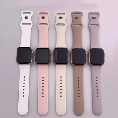 Silicone Strap For Watch Band 45mm 44 mm 46mm 40mm 41mm 49mm