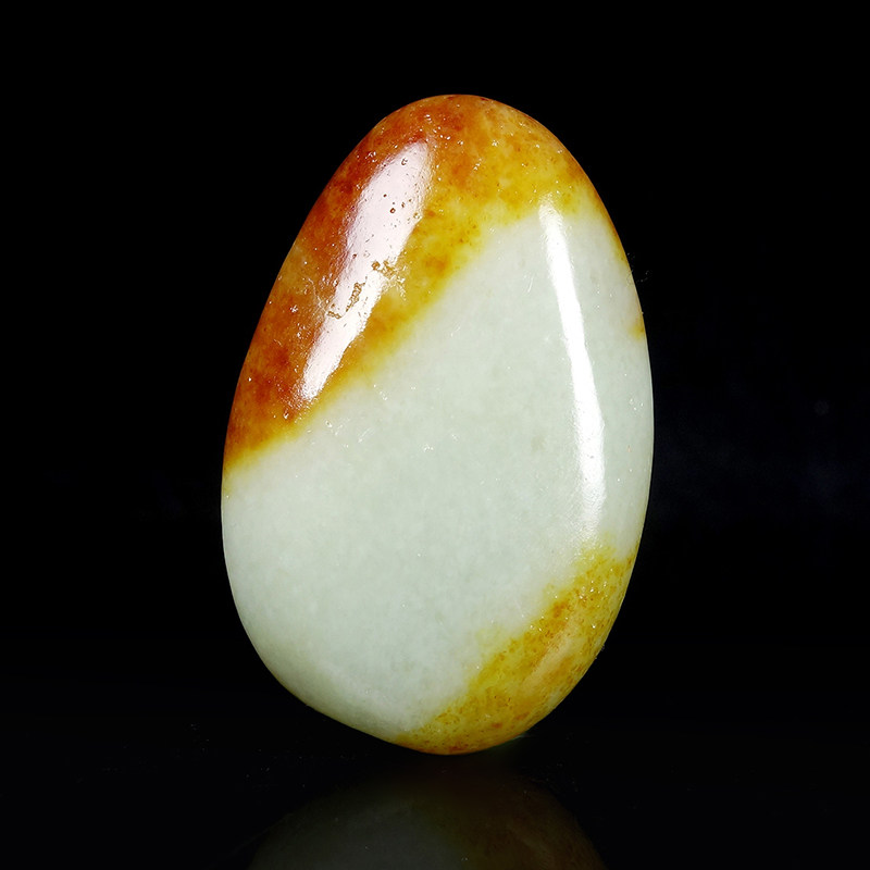 收藏级新疆和田玉玛丽艳黄皮原石肉质细腻油润石来运转51.83克