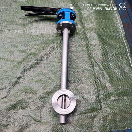 D4WH-16P不锈钢加长阀杆耐高温双法兰金属硬密封蝶阀DN125200
