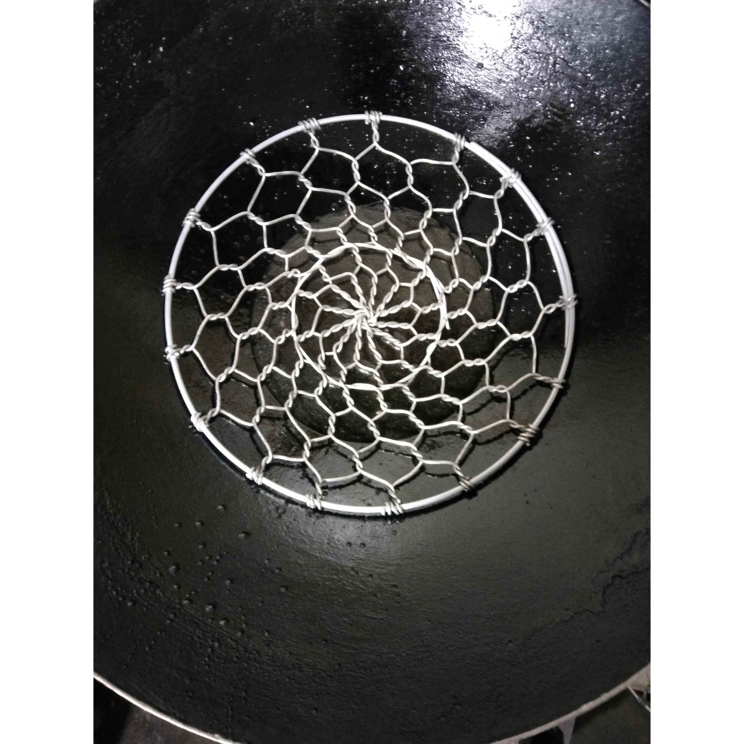 炸扣肉锅底网炸扣肉防粘锅底网专用工具炸扣肉神器铝线手工编织网