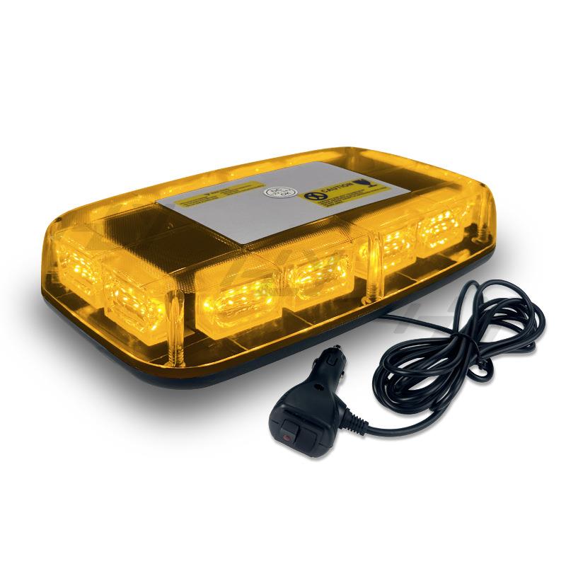 跨境热卖汽车48LED警示灯应急闪光灯12v-24v车顶磁吸频闪灯爆闪灯