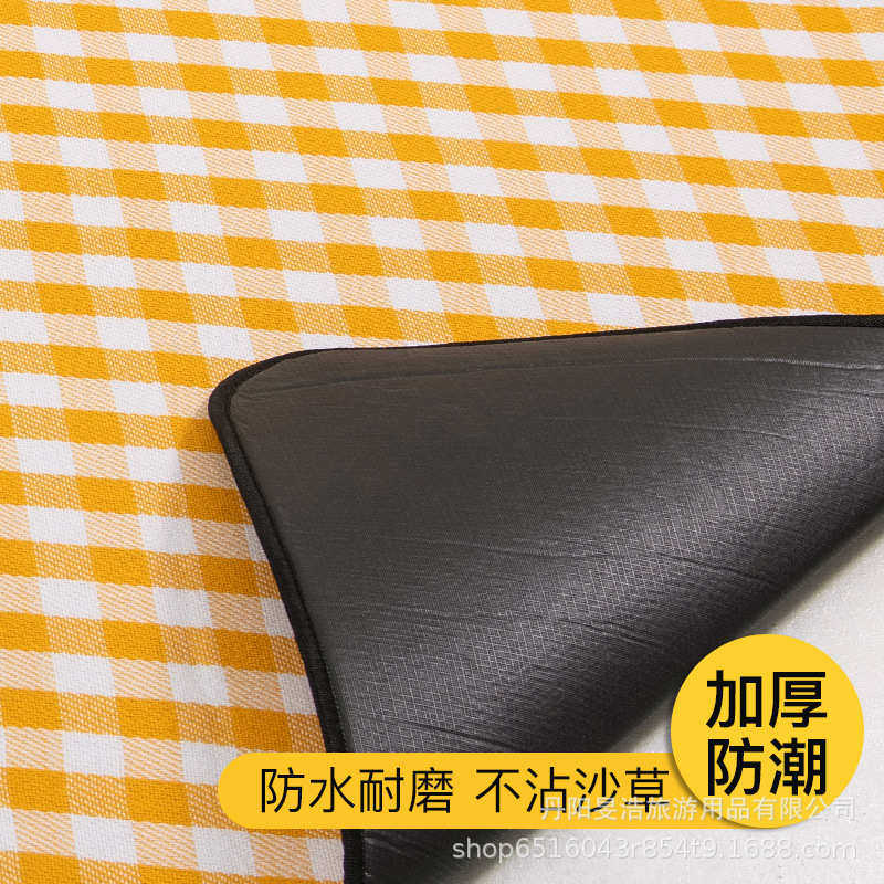 郊游皮革垫垫格 防潮垫红白腈纶批发户外垫拎露营手 野餐爬行便携