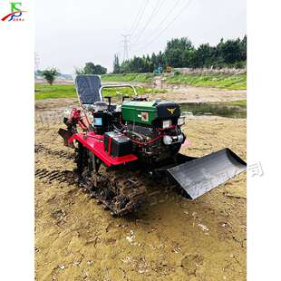 Farmland Tiller 农用田园开沟推土一体机 水田小型四驱耕地机