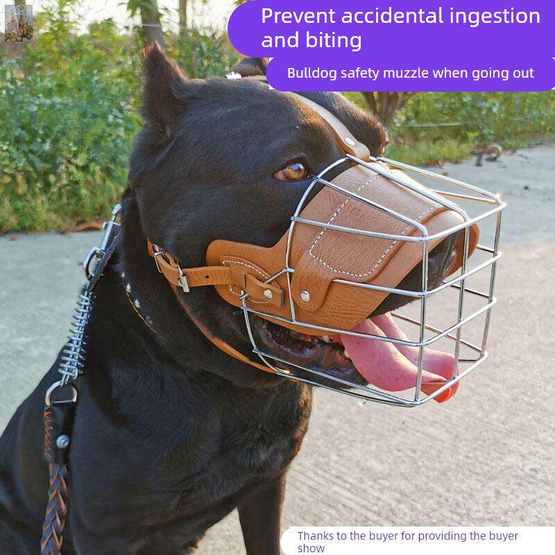 狗狗嘴套口罩防误食乱吃防咬人大型犬斯塔福卡斯罗比特杜高犬口笼
