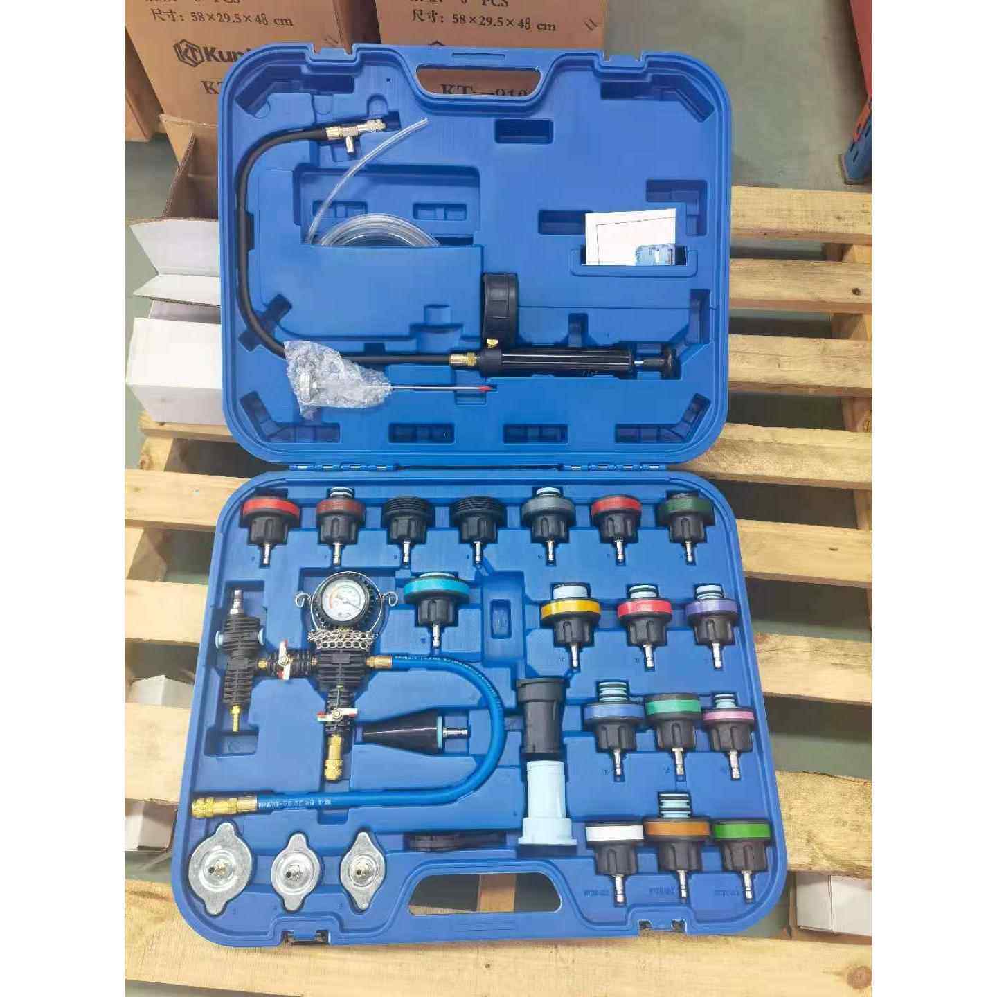 正品34件汽水箱压表打压测漏仪力28件检测量表加水箱车更水冷却液