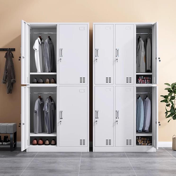 更衣柜工厂员工宿舍铁皮储物柜健身房浴室钢制带锁六九门换衣柜
