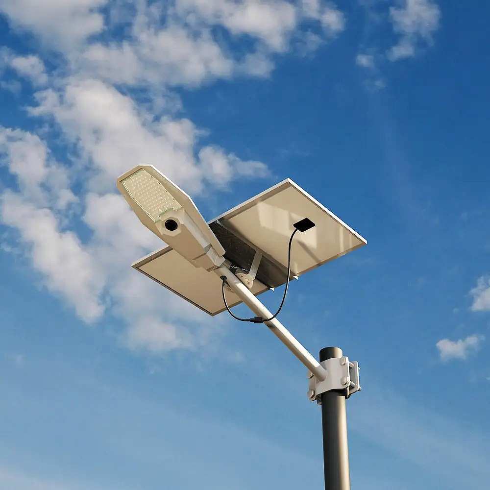 LED太阳能光控路灯户外防水压铸铝路灯道路工程款路灯智能