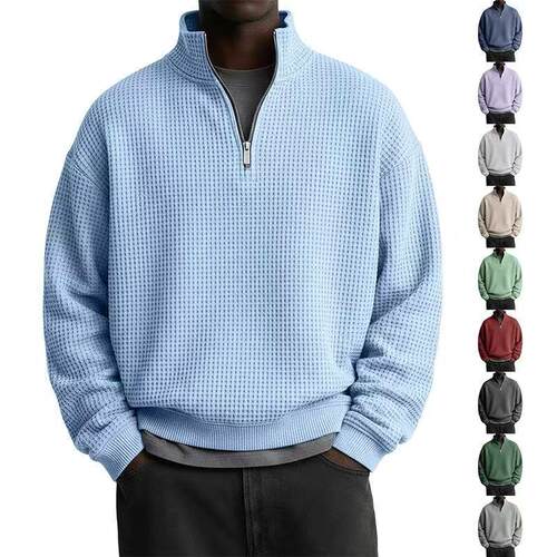 Stand up collar long sleeved jacket for men, men's sports