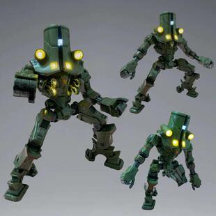 环太平洋发光切尔诺阿尔法机甲模型可动人偶男孩儿童手办玩具礼物