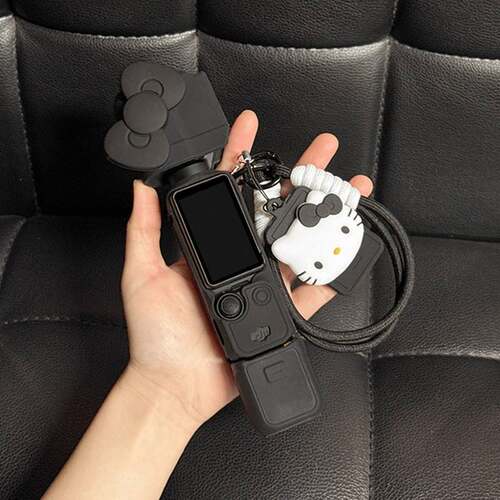 大疆保护壳pocket3保护套可爱卡通运动相机防磕碰配件挂绳硅胶套